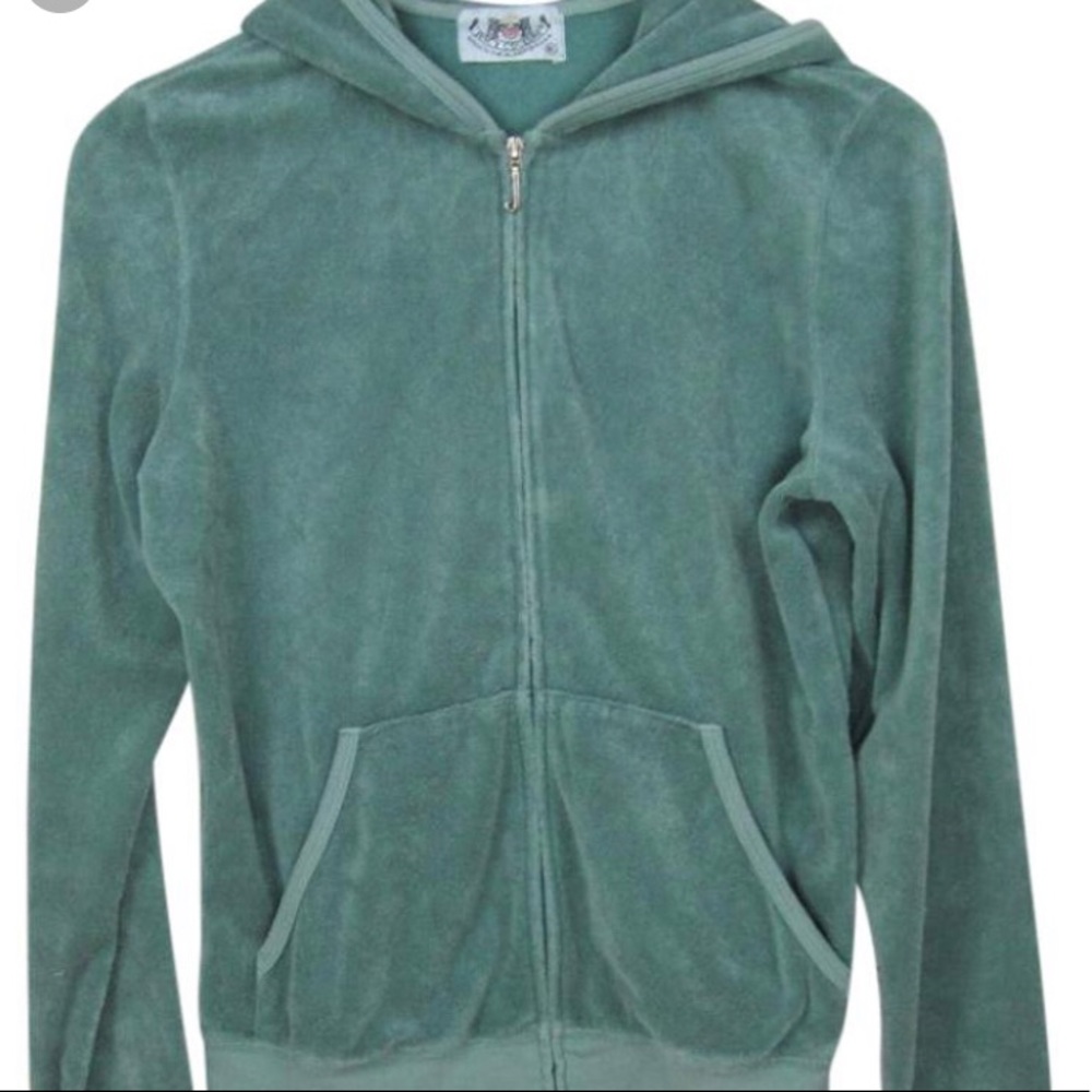 Teal juicy couture hooded sweatshirt